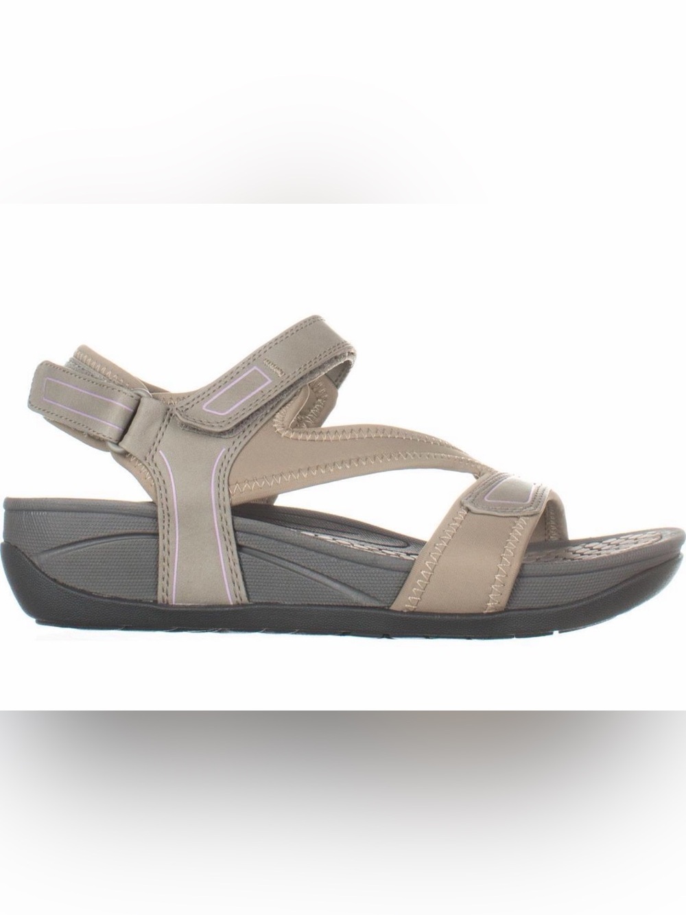 Womens BareTraps Donatella Flat Comfrot Sandals, Ash 7.5